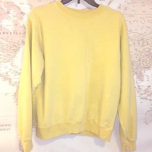 Brandy Melville Yellow Sweatshirt